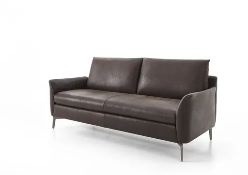 Sofa - 2,5-Sitzer, Leder, Braun