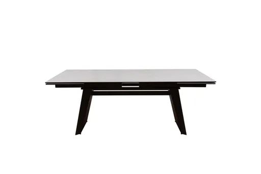 Esstisch - ausziehbar, LB ca. 200 (245, 290)x100 cm, Keramik, Hellgrau