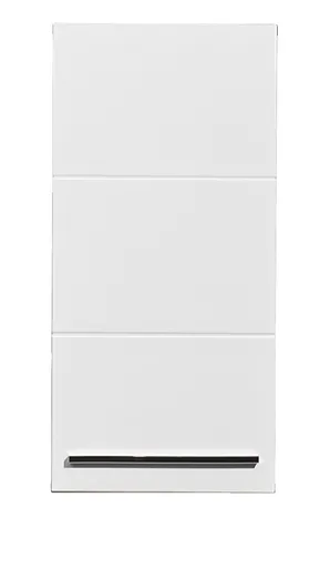 Hängeschrank- B ca. 34 cm, Weiß Matt, Weiß Hochglanz