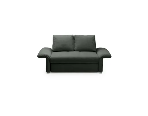 Sofa JORDEN - 1,5-Sitzer inkl. Schlaffunktion mit Bettkasten, verstellbare Armlehnen, Stoff, Dunkelgrau