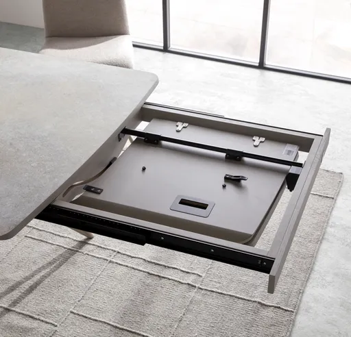 Esstisch Sedana - ausziehbar, LB ca. 200x100 cm, HPL, Grau