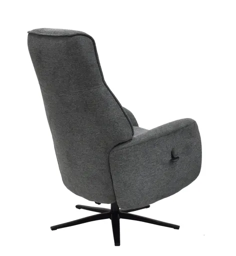TV-Sessel MARCELAS - drehbar, Relaxfunktion, Kopfteilverstellung, Stoff, Grau