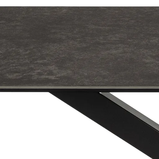 Esstisch ABBIGAIL - LB ca. 160x90 cm, Schwarz