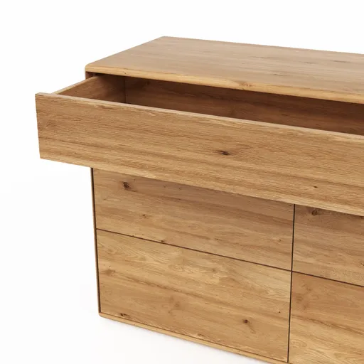 Sideboard Hillsboro - Wildeiche natur, geölt