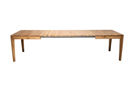 Esstisch - ausziehbar, LB ca. 160x90 cm, Eiche massiv