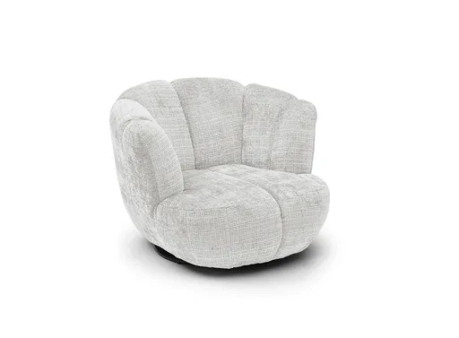 Drehsessel- Stoff, Creme