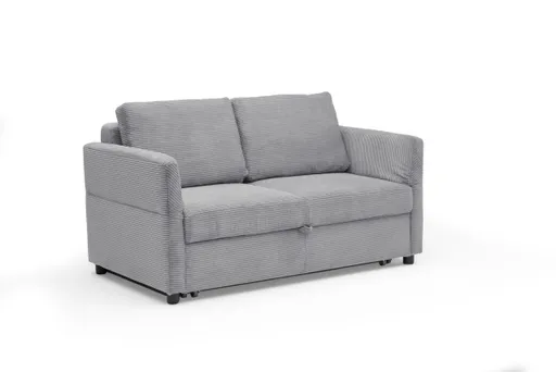 Sofa PRO FLEXX - 2-Sitzer inkl. Schlaffunktion, Stoff, Hellgrau