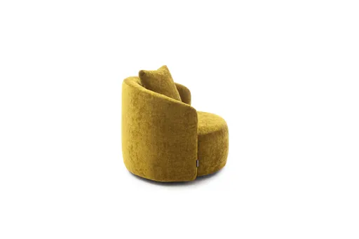 Drehsessel Valdis - Stoff, Mustard