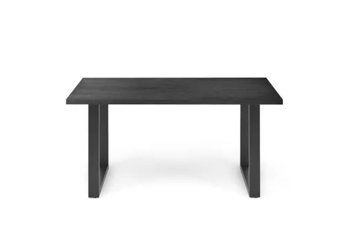 Esstisch - LB ca. 160x90 cm, Schwarzstahl, Schwarz