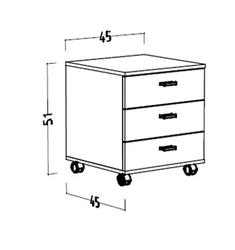Rollcontainer - Weiß