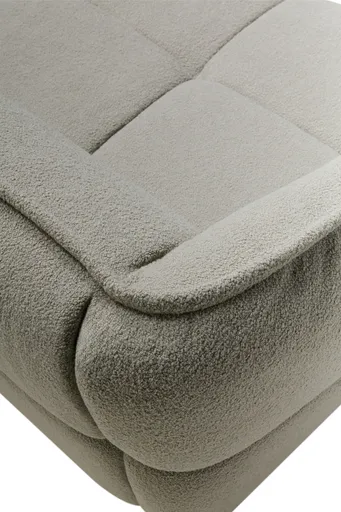 Sofa Hedda - 4-Sitzer, Stoff, Graubeige