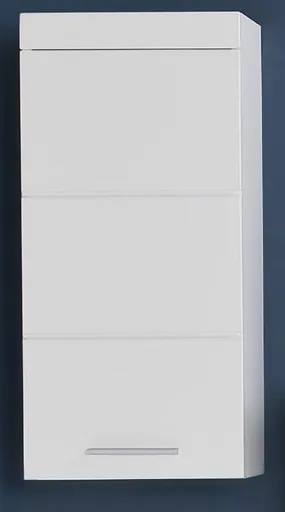 Hängeschrank - B ca. 37 cm, Weiß, Weiß Hochglanz