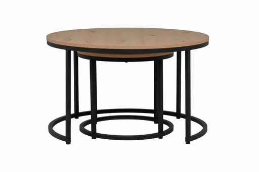 Couchtisch - 2er Set, Eiche Dekor, 