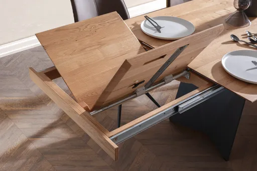 Esstisch 3100 - LB ca. 200x100 cm, ausziehbar, Asteiche massiv, Geölt, 