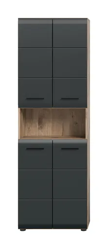 Badblock - 3-teilig, Nox Eiche Nachbildung, Schwarz