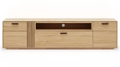 Lowboard Estana - Eiche massiv, legno