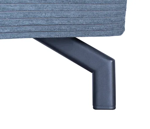 Ecksofa - Ecke links, 2-Sitzer inkl. Schlaffunktion mit Bettkasten, Stoff, Grau
