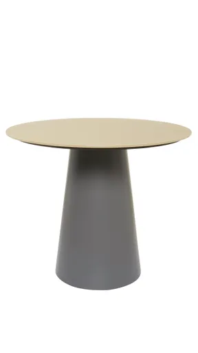 Beistelltisch Cono - DH ca. 60x52 cm, Glas, Mandel