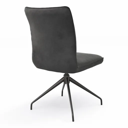Stuhl Calyra - drehbar, Stoff, Anthrazit