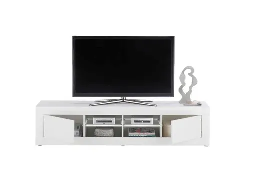 TV-Lowboard - mit Beleuchtung, B ca. 181 cm, Weiß