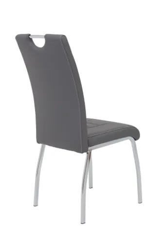 Stuhl- Kunstleder, Grau
