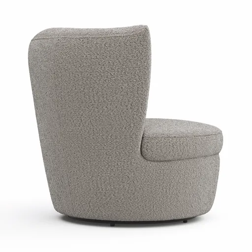 Sessel Cativa -  drehbar, Stoff, Graubeige