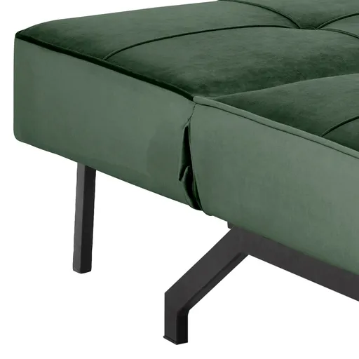 Schlafsofa - Stoff, Dunkelgrün