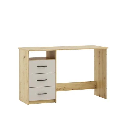 Schreibtisch - LB ca. 123x50 cm, Eiche Dekor, Kaschmir