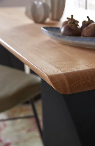Esstisch Cinque Passi - LB ca. 240x95 cm, Asteiche massiv natur