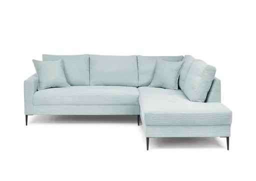 Ecksofa - 3-Sitzer, Ecke rechts, Stoff, Mint