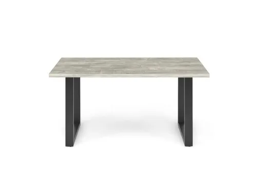 Esstisch - LB ca. 160x90 cm, Betonoptik, Schwarz