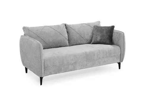 Sofa JERINA - 2,5-Sitzer, Stoff, Hellgrau