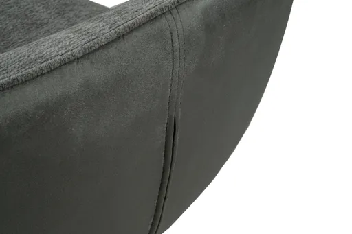 Stuhl MERRITH - drehbar, Stoff, Graublau