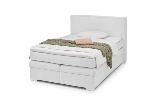 Boxspringbett- Liegefläche ca. 140x200 cm, Stoff, Beige