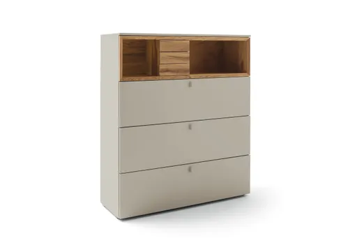 Highboard - Lack Steingrau