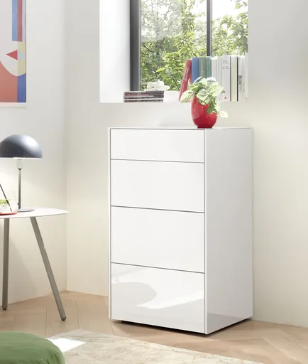Kommode - B ca. 52 cm, Weiß
