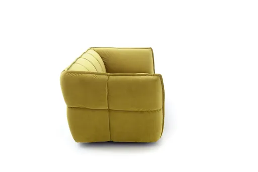 Sofa Hedda - 2-Sitzer, Velour, Senfgelb
