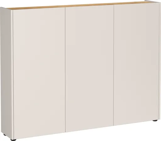 Schuhschrank GASIRA - B ca. 138 cm, Kaschmir, Navarra Eiche Nachbildung