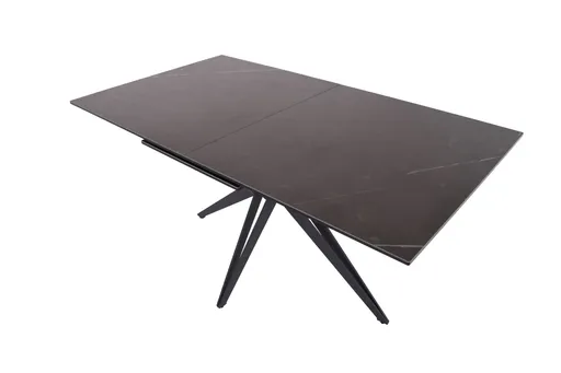 Esstisch MAJALA - ausziehbar, LB ca. 160x90 cm, Keramik, Grau