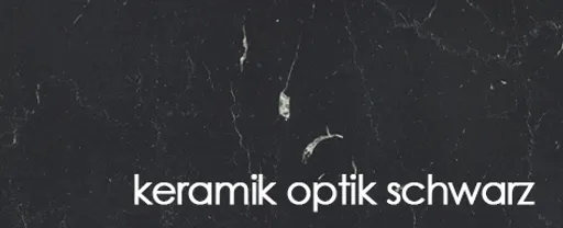 Esstisch - LB ca. 200x100 cm, Keramikoptik schwarz, Schwarz
