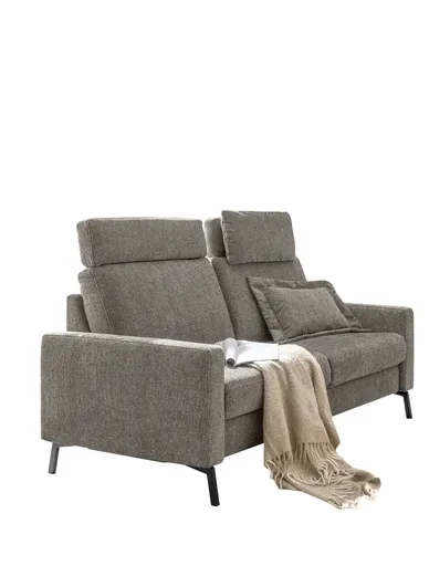 Sofa EM Blato Relax - mit Kopfstützen 2-Sitzer, Stoff, Braun
