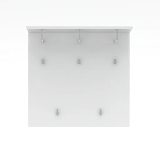 Garderobenpaneel - B ca. 90 cm, Weiß