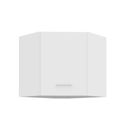 Eck-Hängeschrank- B ca. 60 cm, Weiß, Matt