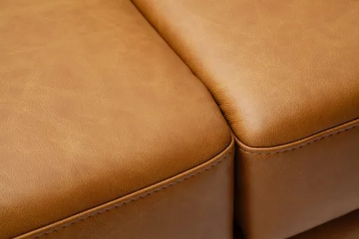 Sofa Tova - 2-Sitzer inkl. Rücken und Armlehnenverstellung, Leder, Cognac