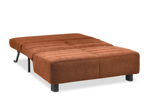 Faltsofa Easy - 2-Sitzer ohne Armlehne, ca. 140 cm inkl. Schlaffunktion, Stoff, Rot