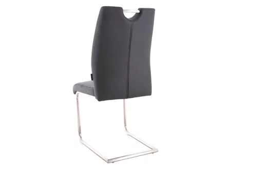Freischwinger MICHI - Stoff, Schwarz