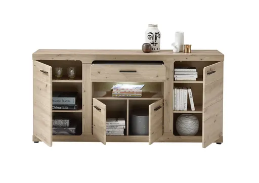 Sideboard - mit Beleuchtung, Eiche Dekor