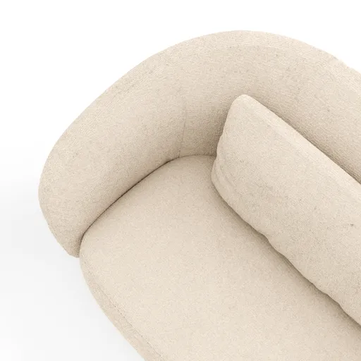 Sofa Karasu - 3-Sitzer, Stoff, Natur