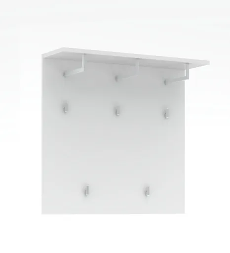 Garderobenpaneel - B ca. 90 cm, Weiß