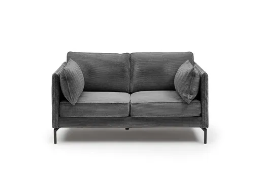 Sofa - 2-Sitzer, Stoff, Graphit